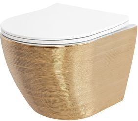 Златна тоалетна чиния Carlo Brush Gold